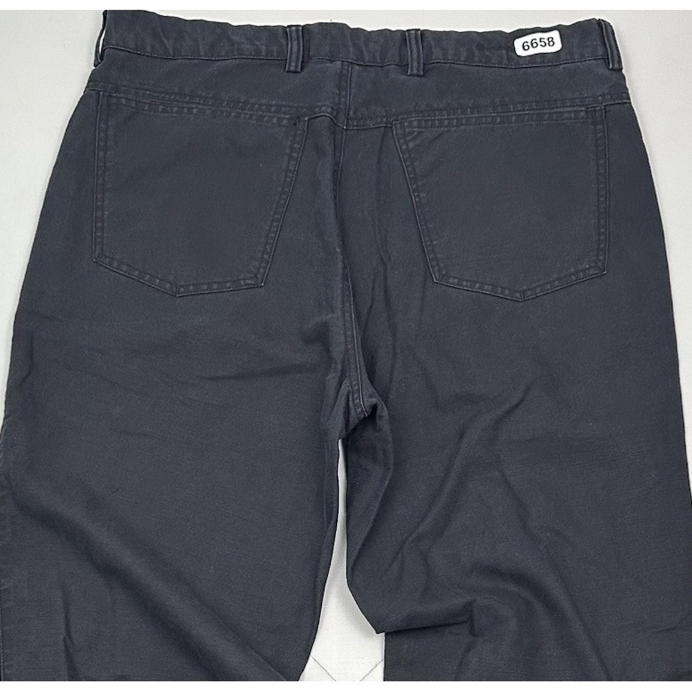 VTG Tommy Bahama Relax Men's Linen Cotton Pants 34x34 Black Loose Fit Relaxed